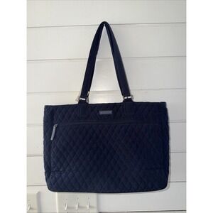 Vera Bradley Navy Quilted Work Tote Bag GW995